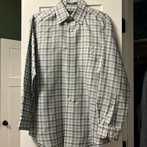 Orvis Green Plaid Dress Shirt